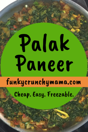 Funky Crunchy Mama’s Palak Paneer