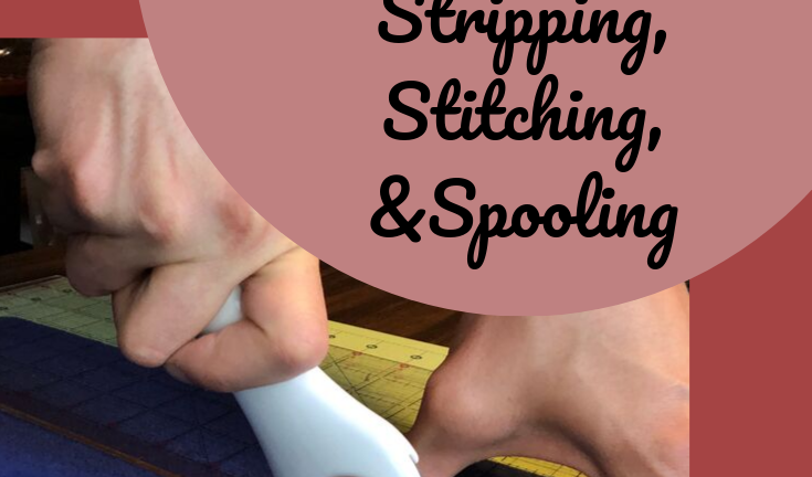 Rug Braiding Prep: Stripping, Stitching, & Spooling