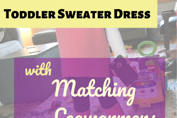 Upcycled Toddler Sweater Dress