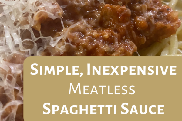 Simple, Inexpensive Meatless Spaghetti Sauce